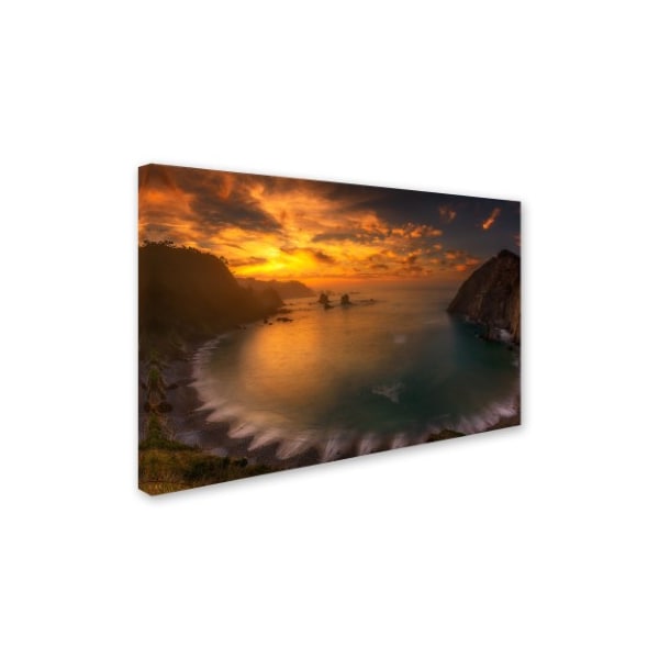 Alfonso Maseda Varela 'Sunset In Silence' Canvas Art,12x19